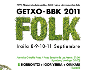Diseño de carteles para Festivales de música de Getxo